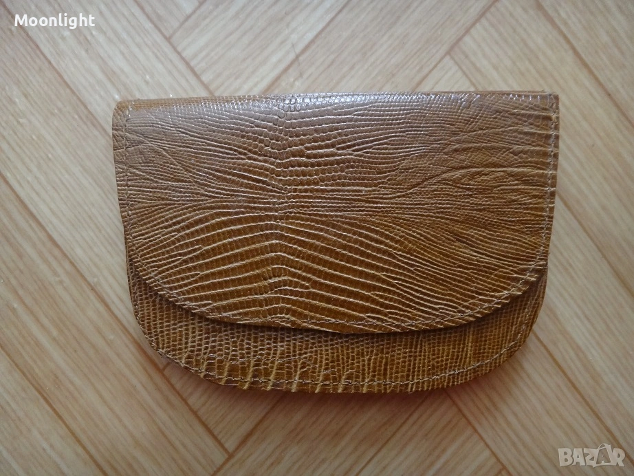 Нов кожен портфейл от едно време, естествена кожа портмоне, соц, ретро, винтидж, старинен, снимка 1