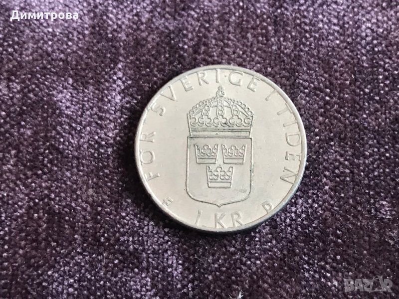 1 крона Швеция 1990, снимка 1