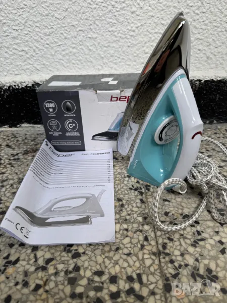 Суха Ютия Beper P204FER250, 1300W, Незалепваща Плоча, Компактна и Лека!, снимка 1