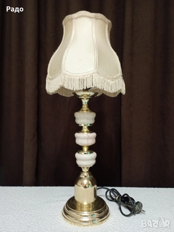 Голяма старинна красива лампа, снимка 1