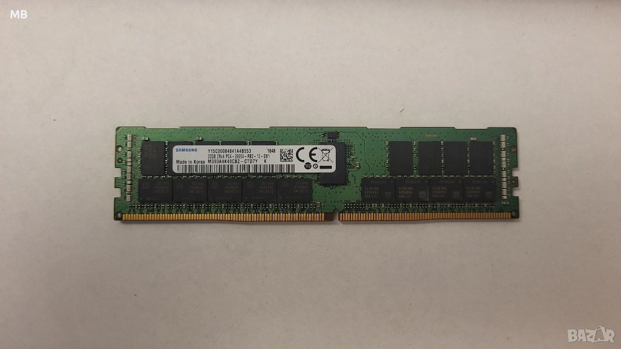 32GB 2Rx4 DDR4-2666 Server RAM ЕСС памет DIMM, снимка 1