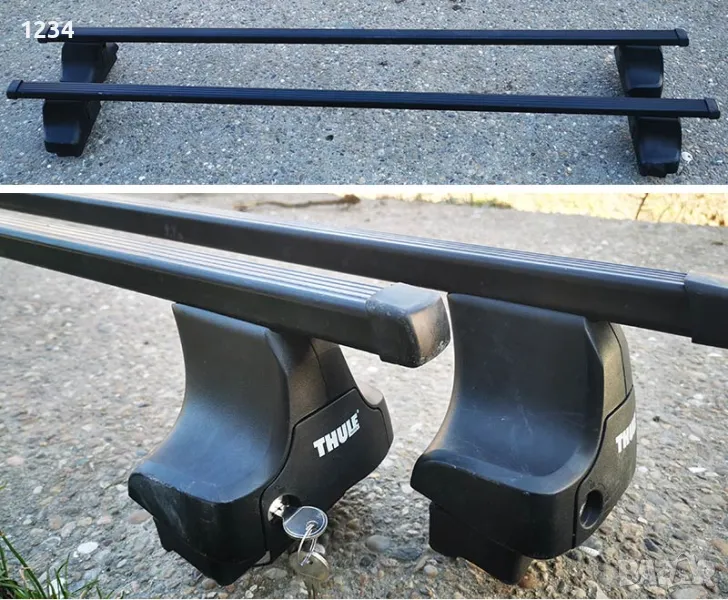 Багажник напречни греди THULE рейки за VOLKSWAGEN PASSAT SEDAN B8 след 2015, снимка 1