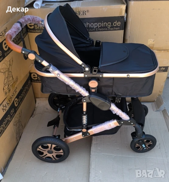 Комбинирана количка 3 в 1 вкл. кош за новородено/кола, зимен/летен кош, снимка 1