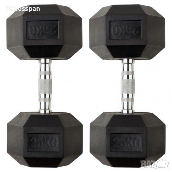 Хексалгенови дъмбели 2 бр. х 25 кг., снимка 1