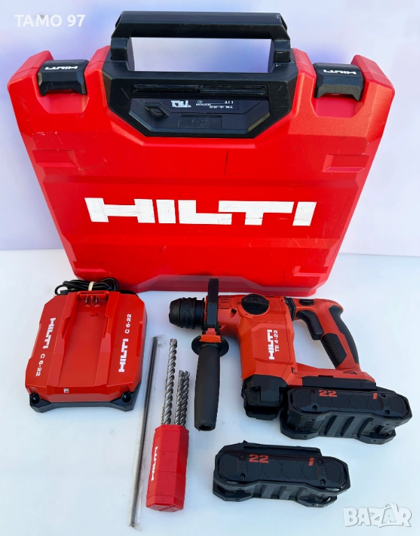 Hilti TE 4-22 Nuron - Безчетков акумулаторен перфоратор 2x22V 4.0Ah 2024г. , снимка 1