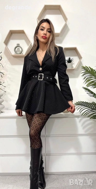 Дамски гащеризон с камъчета, снимка 1