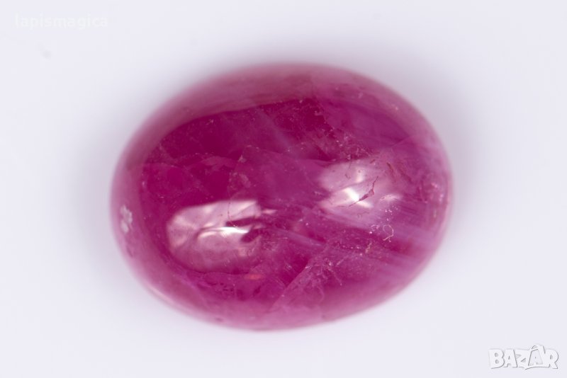 Рубин 2.95ct овален кабошон само нагряван, снимка 1