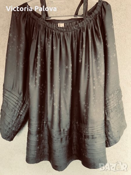 Прекрасна копринена блуза STAR JAQUARD, снимка 1