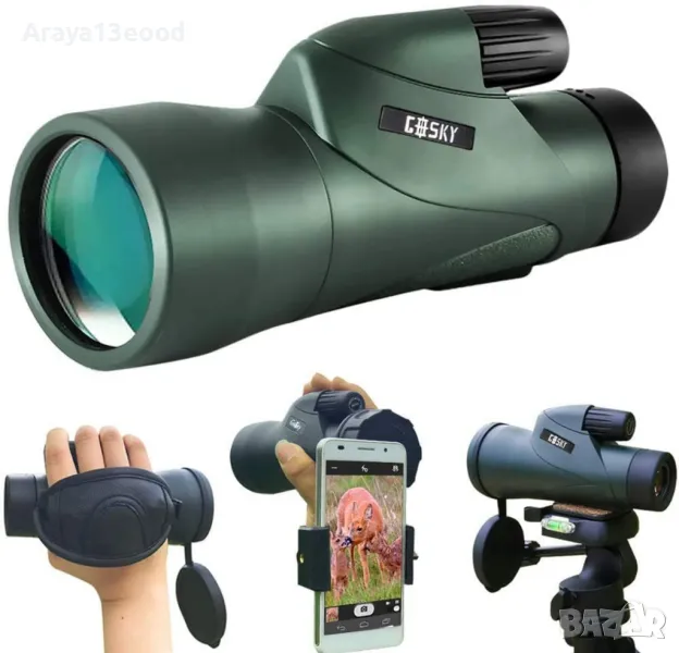 Водоустойчив и удароустойчив монокъл GOSKY Monocular12x55, снимка 1