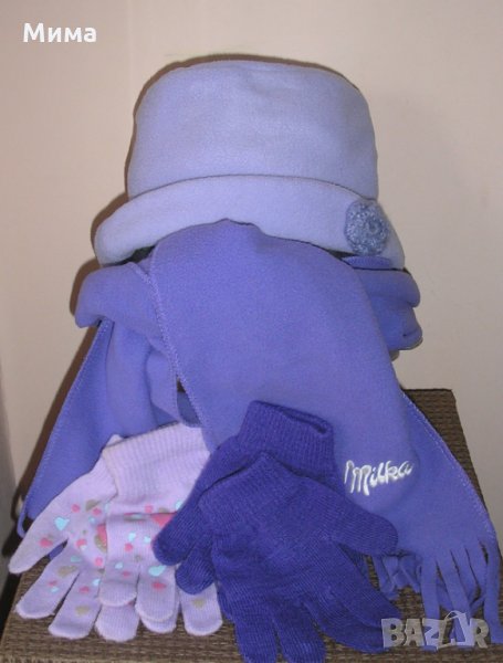 Зимно яке, Шал, шапка, ръкавици, 2-3 г., снимка 1