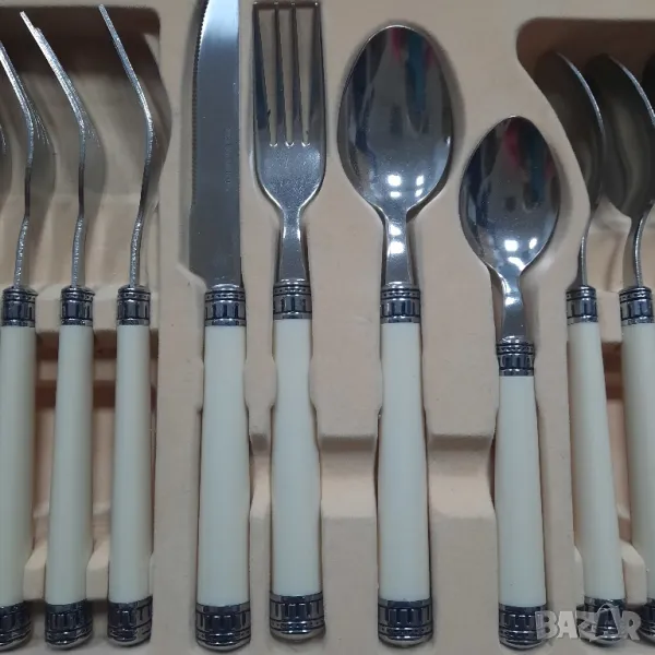 Луксозен сет прибори за хранене от благо, снимка 1