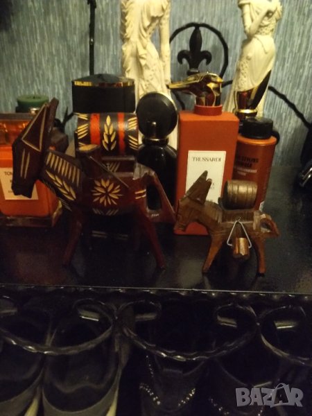 Ръчно изработени лот дървени магаренца от Израел, снимка 1