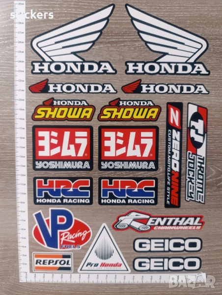 Стикери за ХОНДА Showa Yoshimura HRC Renthal Repsol и др., снимка 1