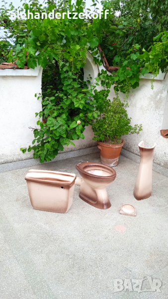 Уникален ретро комплект за баня, снимка 1