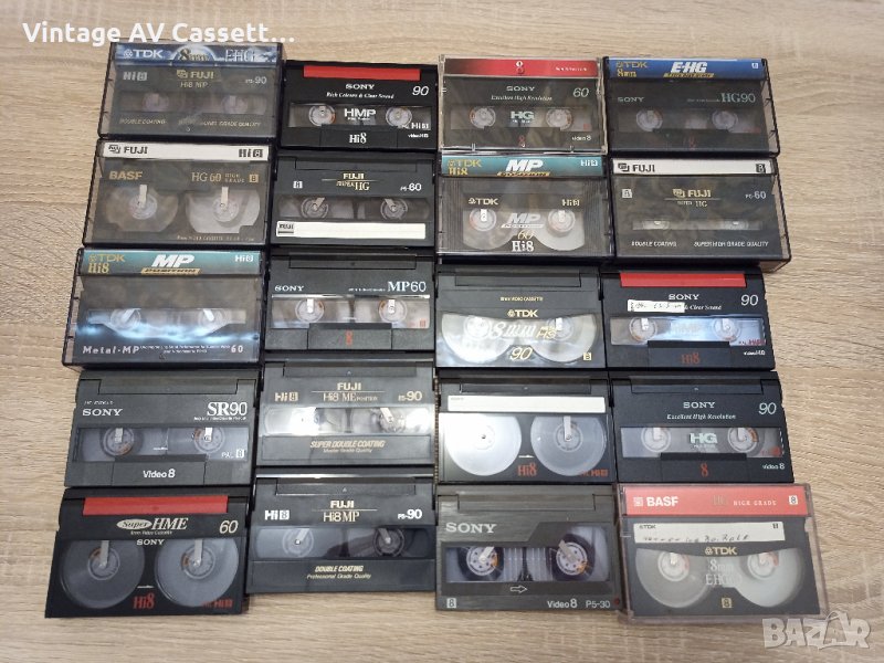 Продавам Betamax, Video 2000, Video 8 и S-VHS Видеокасети, снимка 1