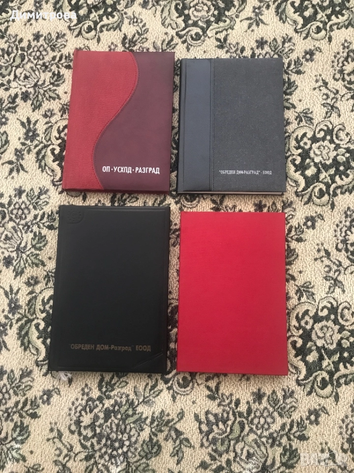 Бележник с кожена подвързия, бележник календар - кожен, снимка 1