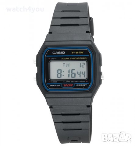 НОВ ОРИГИНАЛЕН ЧАСОВНИК CASIO F-91. КАСИО F-91W-1YER  F 91W 1, снимка 1 - Мъжки - 26686415