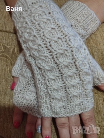 плетени дамски ръкавици , снимка 1 - Ръкавици - 42666489
