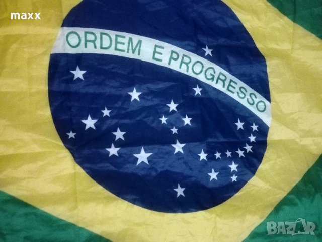Знаме, флаг  Бразилия 90 х 140, снимка 2 - Други - 22012901