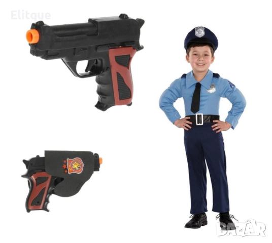 Полицейски комплект за малките герои – пистолет, калъф и стрелички, снимка 3 - Други - 52743530