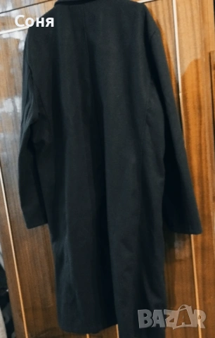 Дамско черно дълго палто , снимка 6 - Палта, манта - 53067971