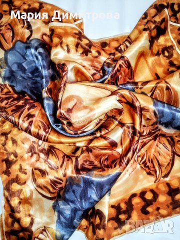 Копринен шал / картина, снимка 4 - Шалове - 37340081
