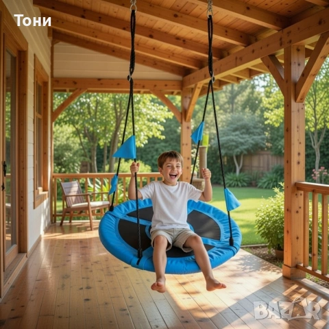 Люлка "Щъркелово гнездо" — здрава, удобна и подходяща за деца и възрастни до 150 кг, снимка 2 - Детски люлки - 53331704