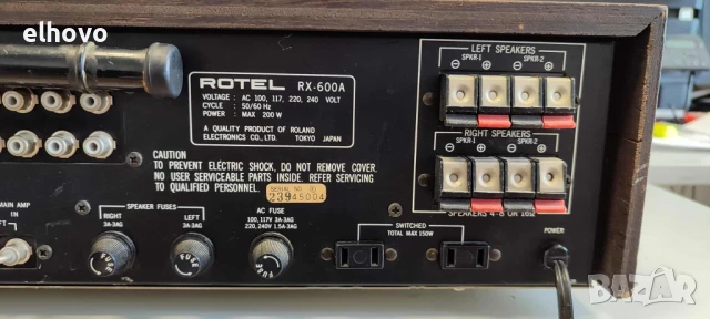 Ресивър ROTEL RX-600A, снимка 10 - Ресийвъри, усилватели, смесителни пултове - 50893762