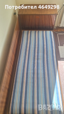 Единично легло с ракла и матрак, снимка 3 - Спални и легла - 52391353