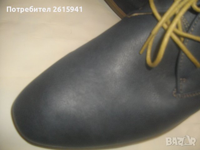 №46-Нови Мъжки Обувки-Сезон Пролет/Есен-Кожа/Дънков Плат-STALLION, снимка 5 - Ежедневни обувки - 38897693