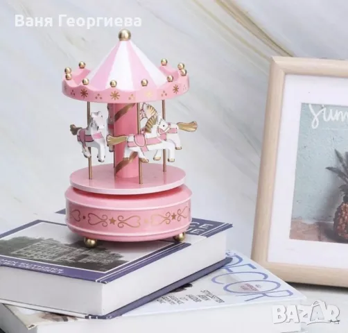 Музикална Автентична Кутия Carousel с Въртележка за Бебета, снимка 3 - Други - 49376840