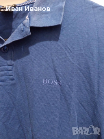 Оригинална фланелка с яка Hugo Boss, снимка 11 - Тениски - 51742535