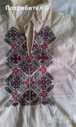 Автентична блуза от народна носия от преди 110 години. Ръчно везана., снимка 5 - Антикварни и старинни предмети - 37837875