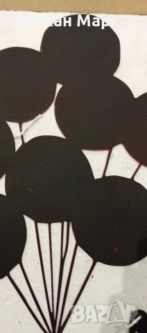 Метална фигура за стена – „Момиче с балони“-декорация, снимка 5 - Декорация за дома - 53248004