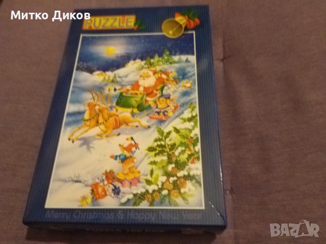 Puzzle 100 pcs merry christmas happy new year Пъзел 100части нов 32х22,5см