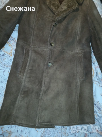 мъжки кожух овча кожа - изключително топъл и в най-студените дни, снимка 3 - Палта - 53084219