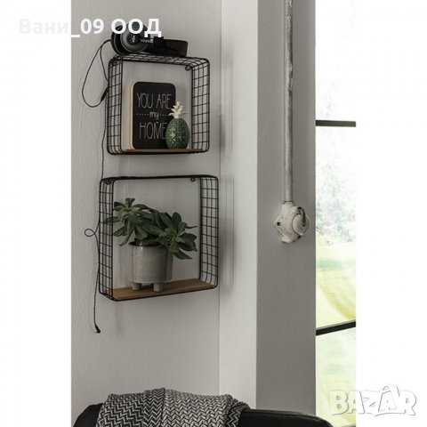 Сет 2 броя етажерки в индустриален стил, снимка 2 - Етажерки - 33362700