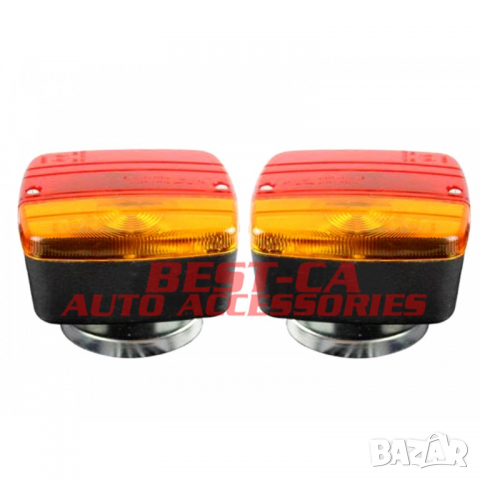 Стопове с магнит и окабеляване 7,5м за ремарке, колесар, платформа МПС, снимка 3 - Аксесоари и консумативи - 36463898