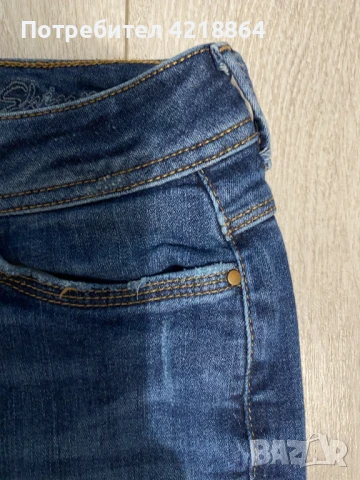 Дънки M&S indigo- С кръпки, снимка 5 - Дънки - 51141249