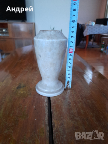 Стара мраморна ваза #2, снимка 2 - Вази - 44844928