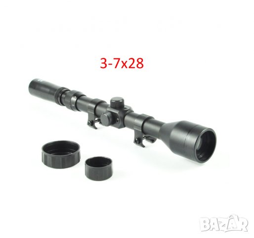 Оптика (3-7х28мм) за малокалибрена или въздушна пушка