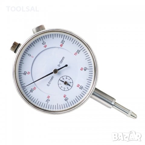 Индикаторен часовник 0-10 мм 0,01 мм, снимка 1 - Други инструменти - 37099810