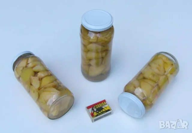 Български Стъклени БУРКАНИ на винт 580 мл Бурканчета за Капачки тип ТУИСТ-ОФ ТО63 за Консерви БАРТЕР, снимка 4 - Буркани, бутилки и капачки - 47262086