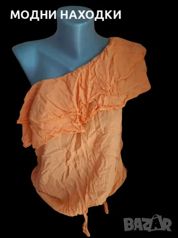Дамска оранжева блузка, снимка 1