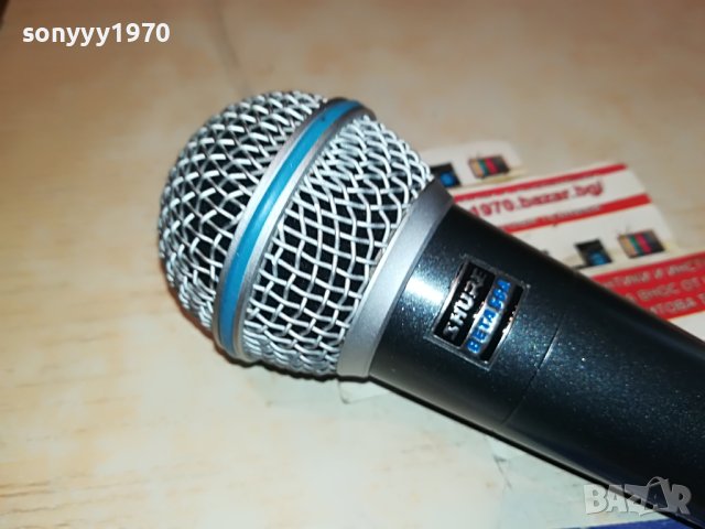 SHURE BETA58A BLUE-ПРОФИ МИКРОФОН БЕЗ БУТОН 3004231849, снимка 7 - Микрофони - 40538574
