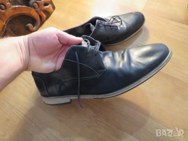 Италиански мъжки обувки от телешка кожа - VENTURINI  - номер 44., снимка 3 - Официални обувки - 26440285