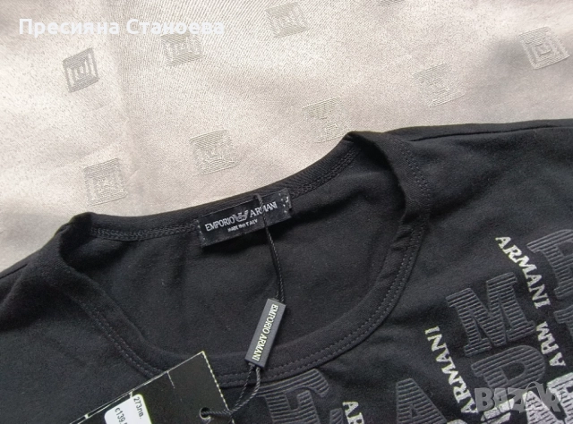 Мъжка тениска Emporio Armani, снимка 6 - Тениски - 52042315