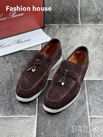 Loro Piana мъжки мокасини естествена кожа, снимка 2 - Мокасини - 51815630