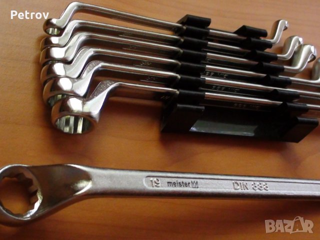 MEISTER - 7 бр. Немски Звездогаечни Ключове 6-22 , DIN 838 , CHROM-VANADIUM , внос Wuppertal Germany, снимка 10 - Ключове - 26399802