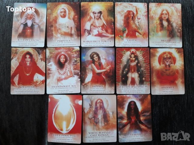 Оракул карти: Divine Feminine Oracle & Goddess Power & Goddess Spirit, снимка 3 - Карти за игра - 32557254